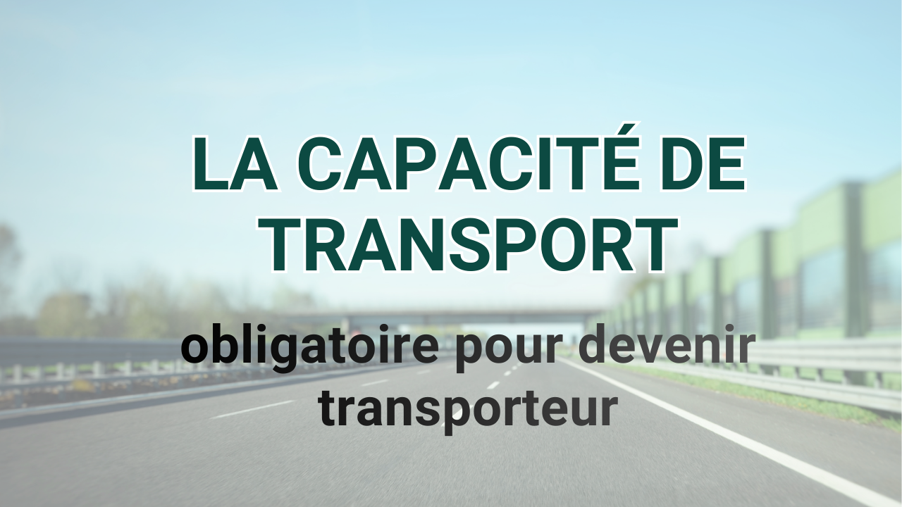 La capacité de transport est obligatoire - conditions légales